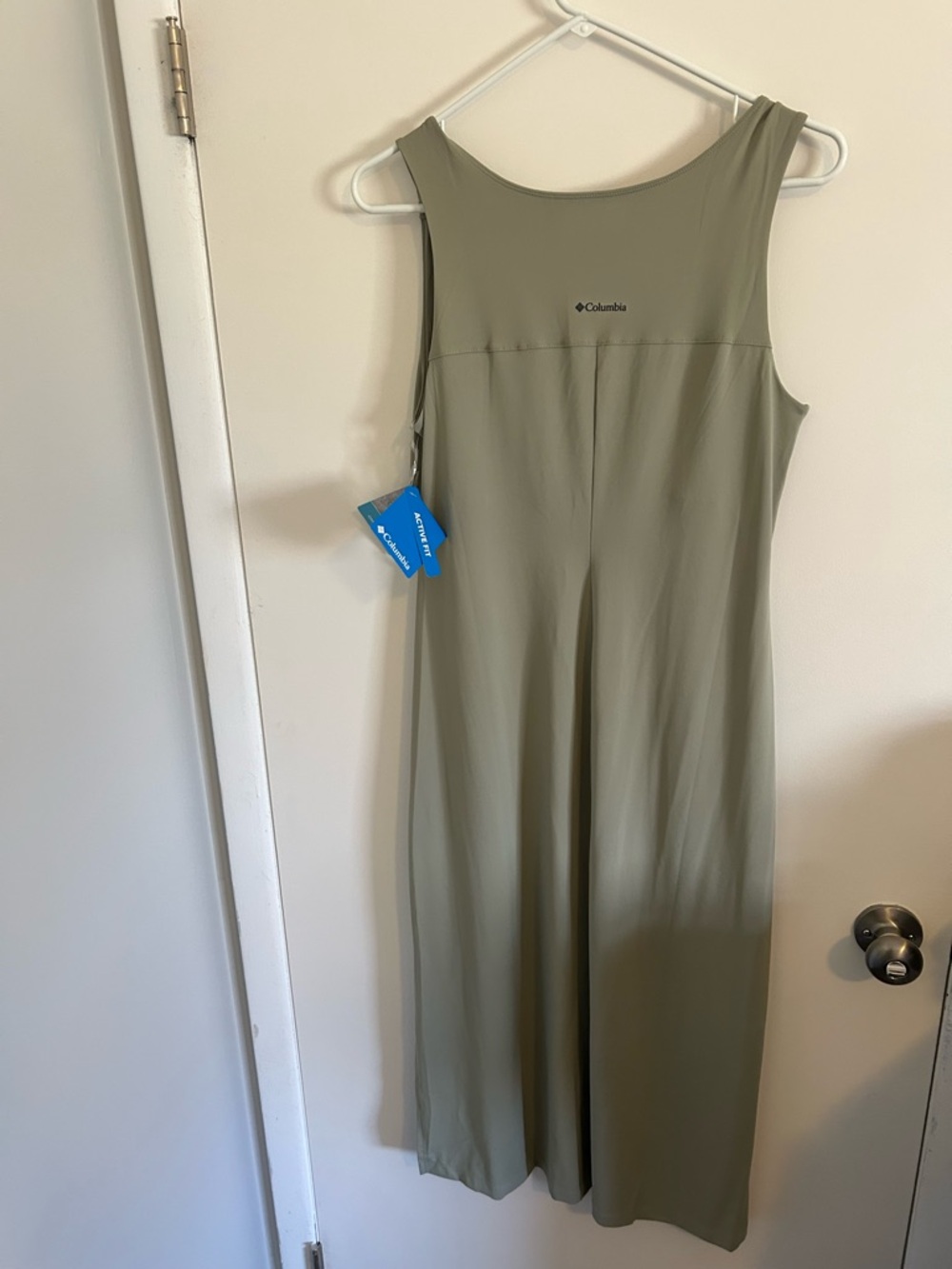 Columbia Olive Chill River Midi Dress with V-Neck Small ,NWT! - Picture 2 of 8
